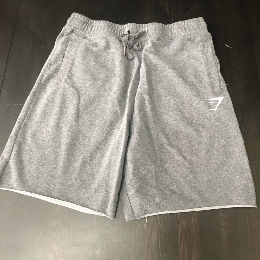 Gymshark sweat shorts grey large